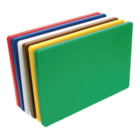 polyethylene colour coded cutting board haccp      mm set