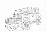 Land Landrover Discovery Sketches Offroad sketch template