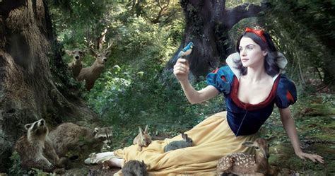 snow white was real and the magic mirror was creepy and weird by