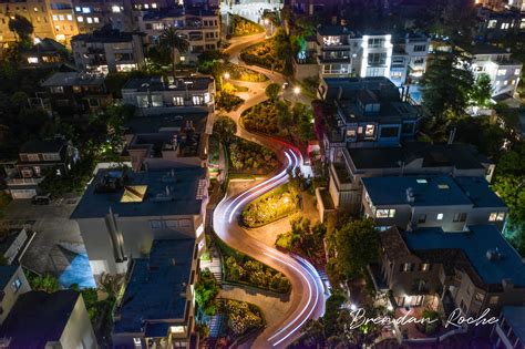 aerial view  lombard street rsanfrancisco