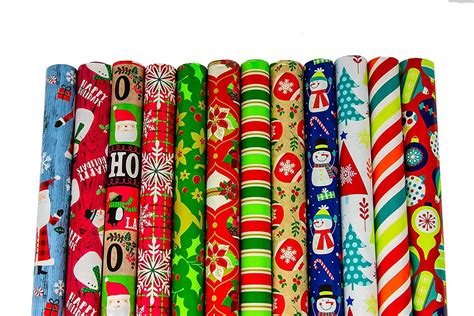 bundle   rolls  christmas gift wrapping paper  total sq ft  xmas wrap walmartcom