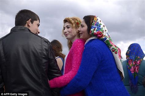 teenage roma girls matched up with future husbands at marriage market in bulgaria daily mail