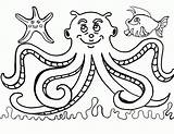 Octopus Pulpo Pulpos Poulpe Pieuvre Coloriage Tintenfisch Oktopus Pintar Colorier Ausmalbilder Animaux Polvo Blekksprut Ausmalbild Angler Bestcoloringpagesforkids Ficha Pintarcolorir Pintando sketch template