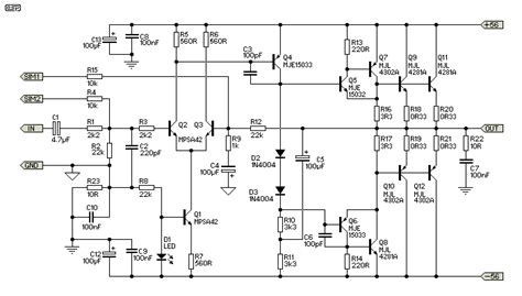 subwoofer power amplifier wiring diagram