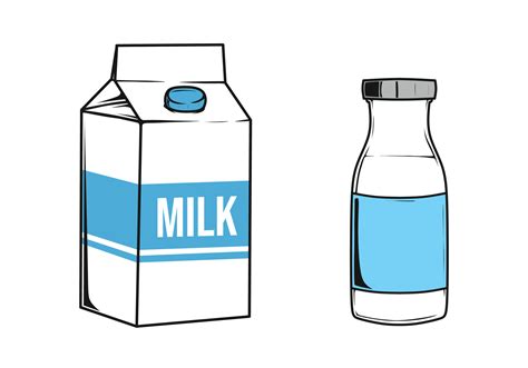 bottle  milk  milk carton  vector art  vecteezy