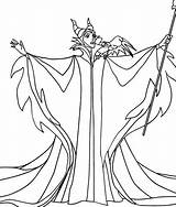 Maleficent Coloring Pages Disney Color Halloween Princess Colouring Sheets Villains Kids Beauty Sleeping sketch template