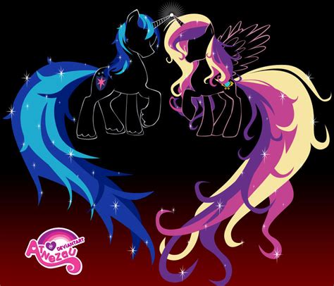 Shining Armour And Cadence Contour By Atnezau On Deviantart