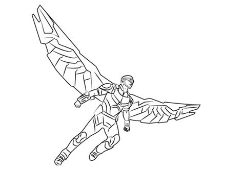falcon coloring pages  coloring pages  kids marvel coloring