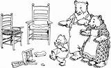 Clipart Bears Three Goldilocks Clip Chairs Coloring Pages Library Codes Insertion sketch template