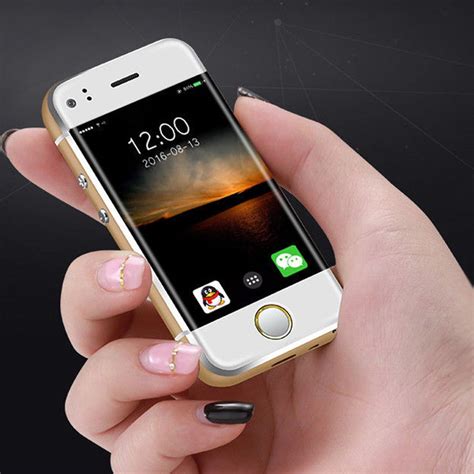 smallest mini gb android smart mobile card phone dual sim camera  soyes  mini handy