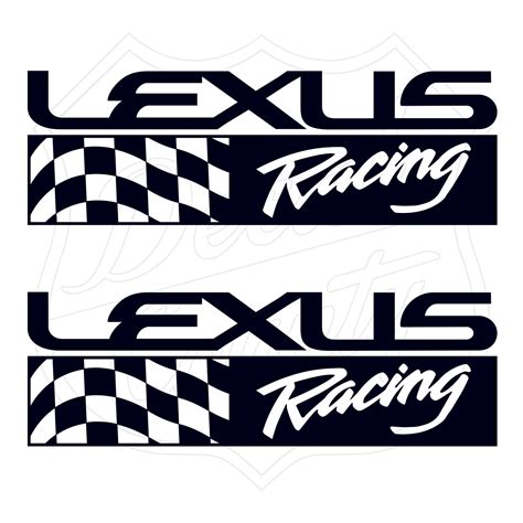 lexus racing motor sport flag decals decal county