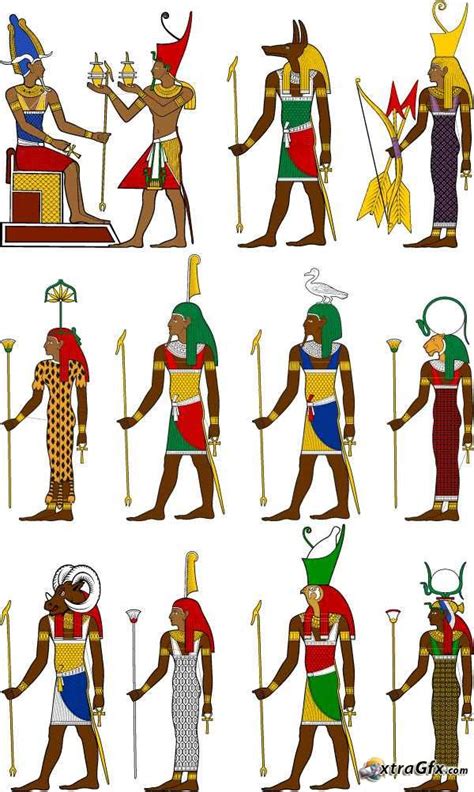 ancient egyptian gods clipart