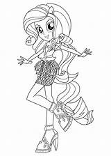 Coloring Pages Equestria Girls Rarity Rocks Rainbow sketch template