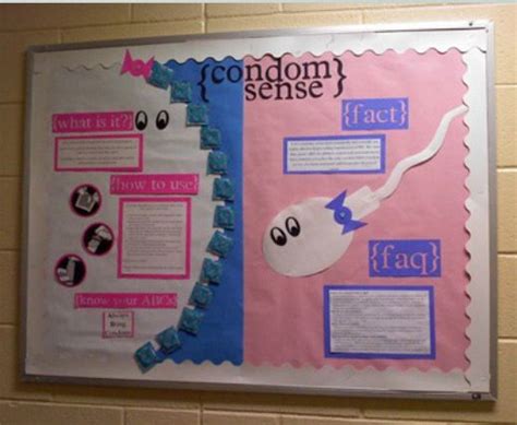 Condom Sense Bulletin Board Sexual Health Awareness Bulletin Board