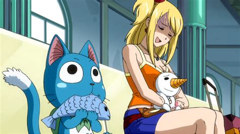 Image Happy And Lucy Watches Gray And Natsu S Fight