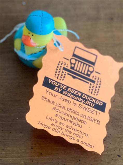 custom jeep duck tags digital printable etsy