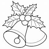 Christmas Bells Cliparts Mistletoe Coloring Clipart Favorites Add sketch template