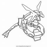 Rayquaza Pokemon Coloring Pages Mega Printable Getdrawings Getcolorings Drawing Comments sketch template