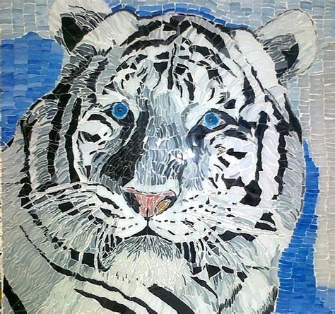 Ice Tiger Mixed Media By Dalene Smit