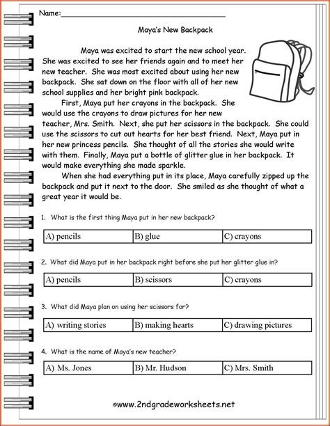 grade  grade writing worksheets  printable worksheet