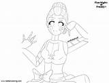 Fnaf Coloring Pages Sister Location Ballora Printable Color Kids Adults sketch template