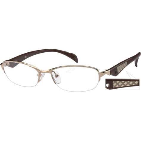 with confident style this half rim frame of metal alloy and acetate