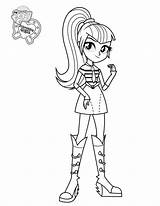 Sonata Dusk Coloring Pages Pony Little Mlp Categories sketch template