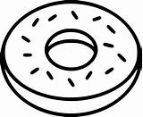 Donut Outline Clip Transparent sketch template