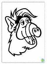 Alf Coloring Pages Clipart Print Dinokids Book Clip Tv Cartoon Library Characters Clipground Close Popular Tvheroes Codes Insertion sketch template