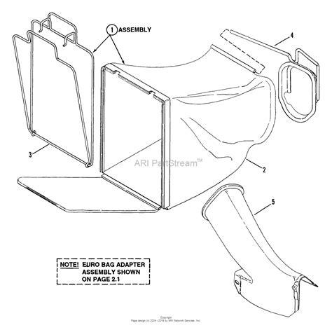snapper pbv   hp steel deck bbc series  parts diagram  accessory grass bag