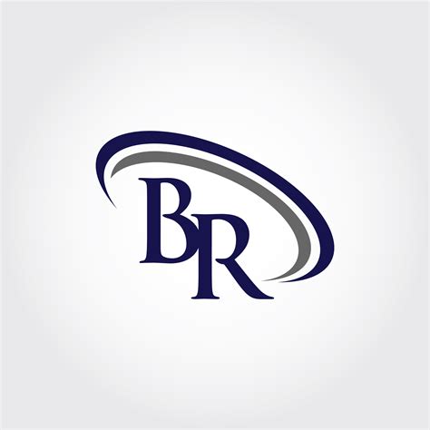 monogram br logo design  vectorseller thehungryjpeg