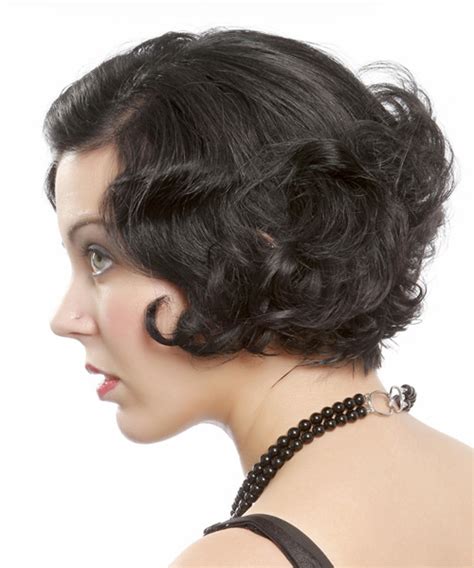 Short Curly Formal Bob Hairstyle Black Hair Color