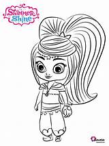 Shimmer Leah Genie sketch template