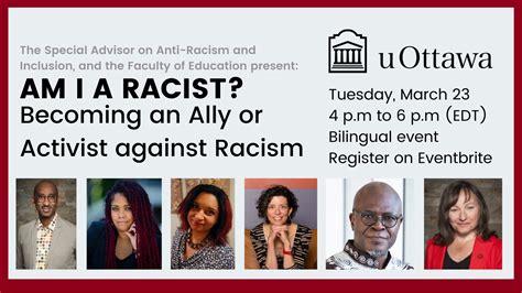 Am I A Racist Becoming An Ally Or Activist Against Racism Faculty Of