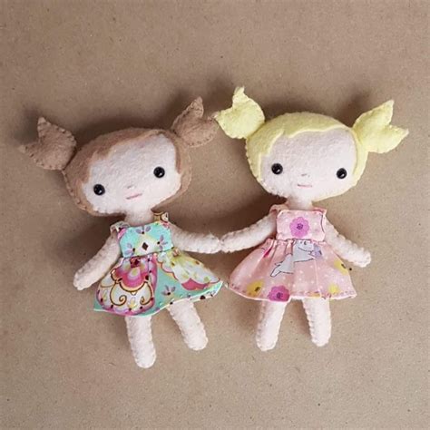 felt doll patterns sew   handmade dolls delilah iris