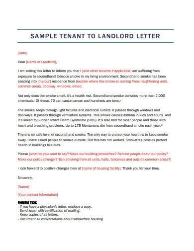 landlord letter samples  ms word pages google docs ms