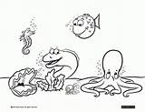 Coloring Underwater Scene Pages Clipart Under Water Colour Popular Library sketch template