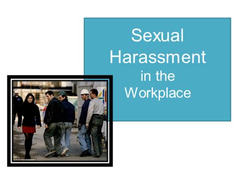 sexual harassment powerpoint presentation teaching resources