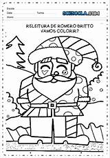 Desenhos Colorir Romero Britto Brito Papai Natalinos Creche sketch template