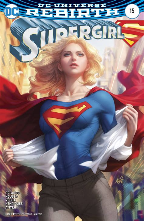 Supergirl 15 Var Ed Stanley Lau Artgerm 11 8 2017 Supergirl Comic