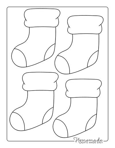 christmas stocking coloring pages printable stocking templates