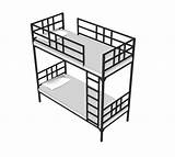 Bed Drawing 3d Bunk Hostel Block Drawings Getdrawings Sketchup sketch template