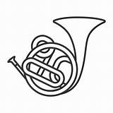 Outline Musical Iconfinder Trumpet Cdn4 Clipart sketch template