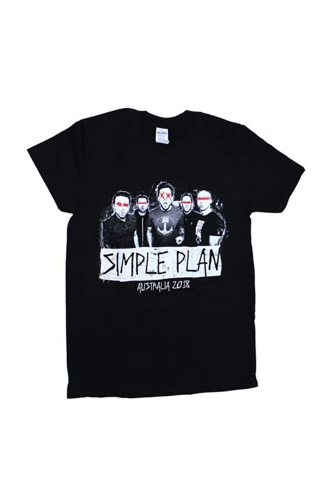 simple plan simple plan official merchandise band  shirts