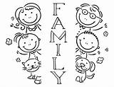 Family Coloring Pages Printable Kids Happy Laminate Placemat Completed Dining Idea Child Artwork Would Table Use sketch template