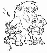 Dora Coloring Pages Colouring Party Choose Board sketch template