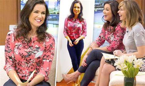 susanna reid brightens up the gmb sofa in a pretty pink blouse