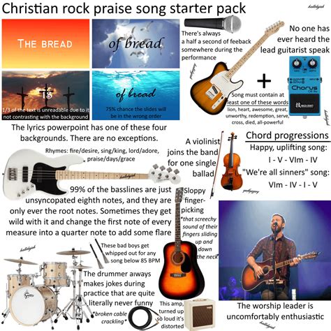 christian rock praise song starter pack starterpacks