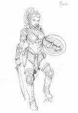 He Man Deviantart Teela Motu Drawings Drawing Coloring Pages Cool Masters Universe Concept Character sketch template
