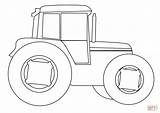 Coloring Tractor Pages Farm Printable Drawing sketch template